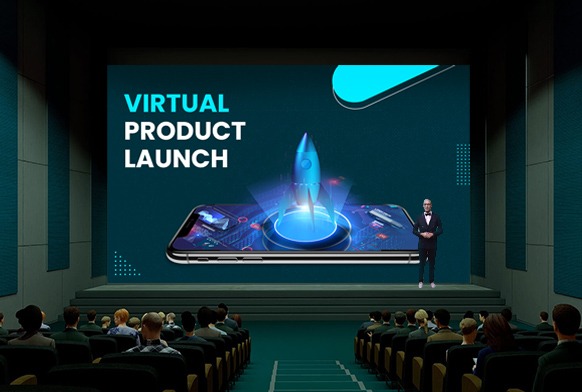 Brand launch keynote presentation and media experience zone