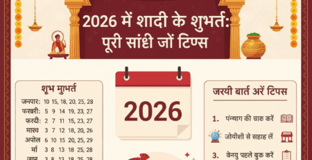 2026 में शादी के शुभ मुहूर्त पूरी सूची और टिप्स